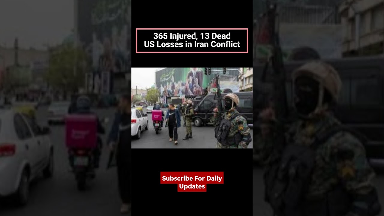 Pentagon Releases Iran War Casualty Numbers | 365 Injured 13 Dead US Losses in Iran Conflict #shorts