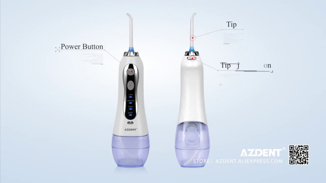 3 Modes Cordless Oral Irrigator Water Dental Flosser USB  Water Jet Floss Tooth Pick 5 Jet Tips