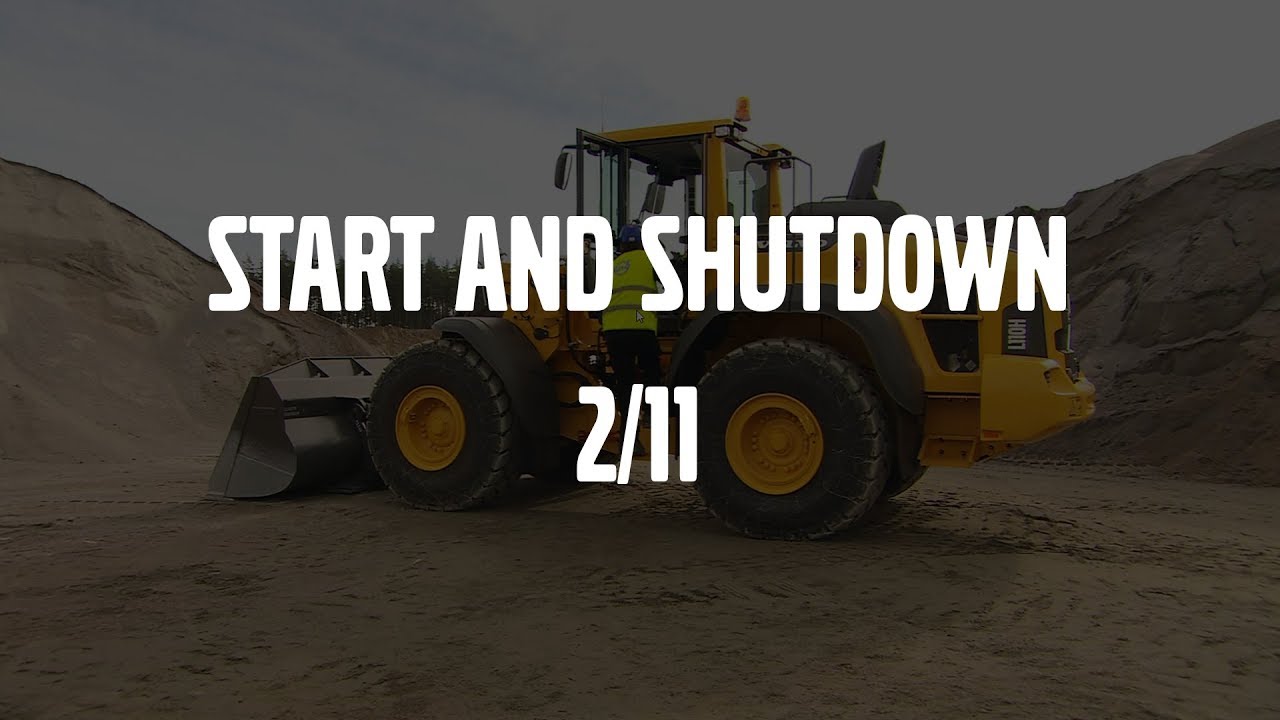 Start and shut down – Volvo Wheel Loaders H-series – Basic operator training – 2/11