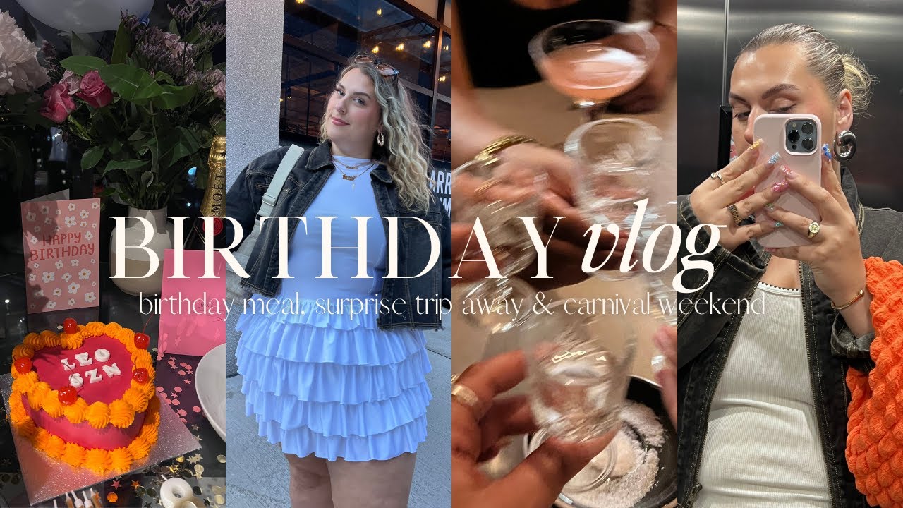 my best birthday yet🩷...girlie meal, cotswolds baecation + surprise party | birthday vlog🎂