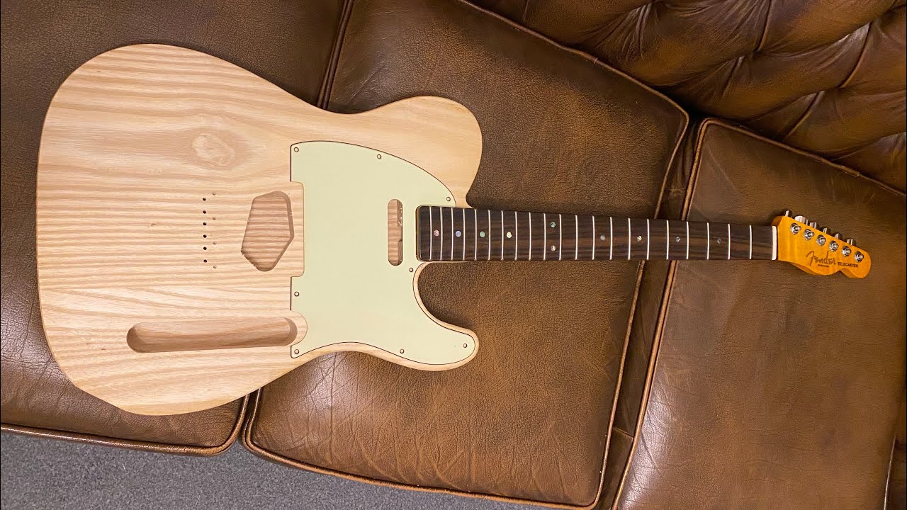 Telecaster partscaster build part 3 ( changing my mind on ground bridge wire)