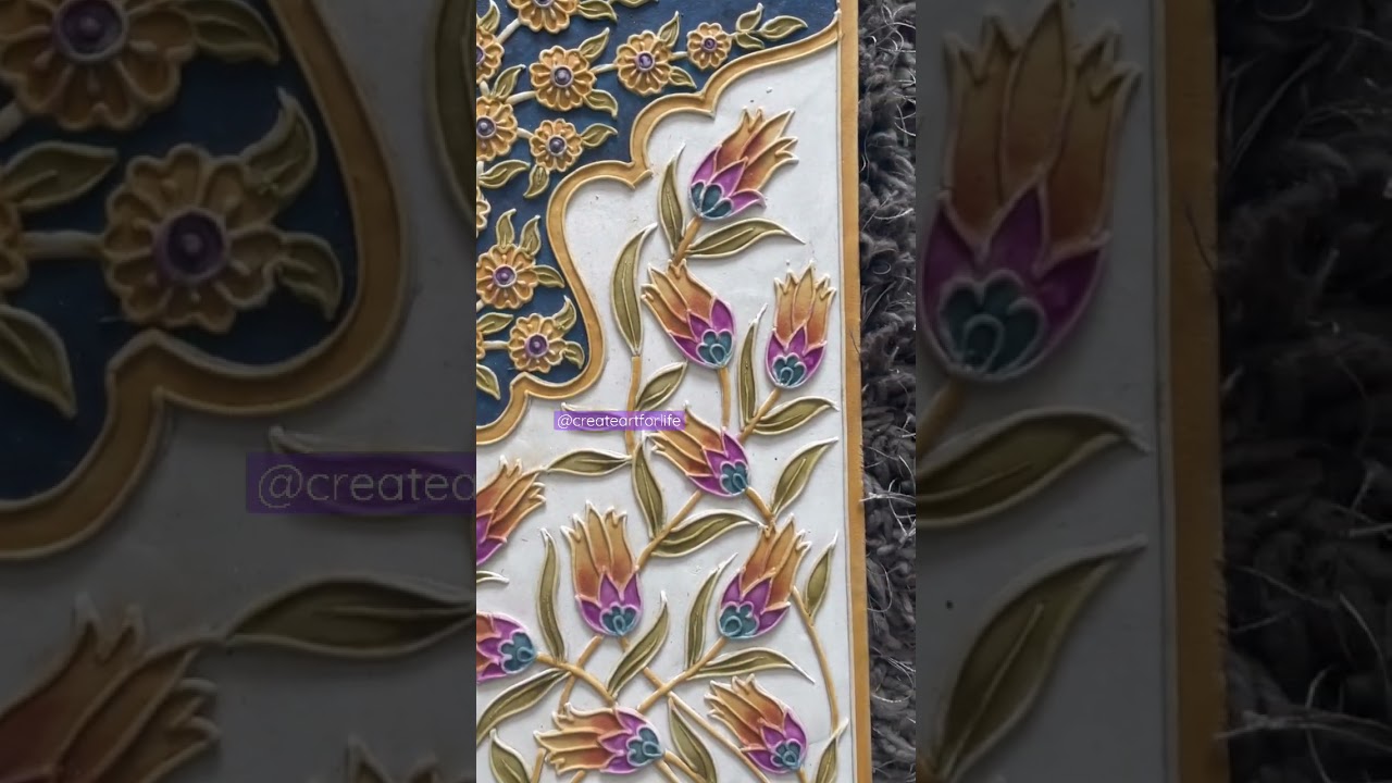 Relief Art Panel | Persian Art | Handcrafted Decor | Wall Panel