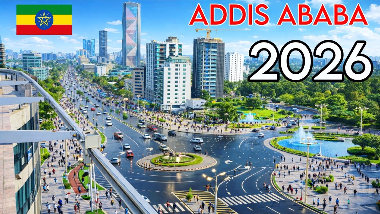 Is This Africa&rsquo;s New Capital? 🇪🇹 Magical Hour Night Tour |Addis Ababa Night Life 2026 City Lights 4k