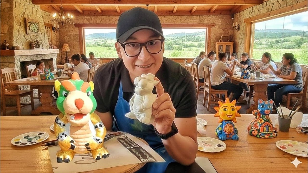 El RESTAURANTE donde puedes PINTAR CERÁMICAS a 20 minutos de Bogota ¿vale la pena?