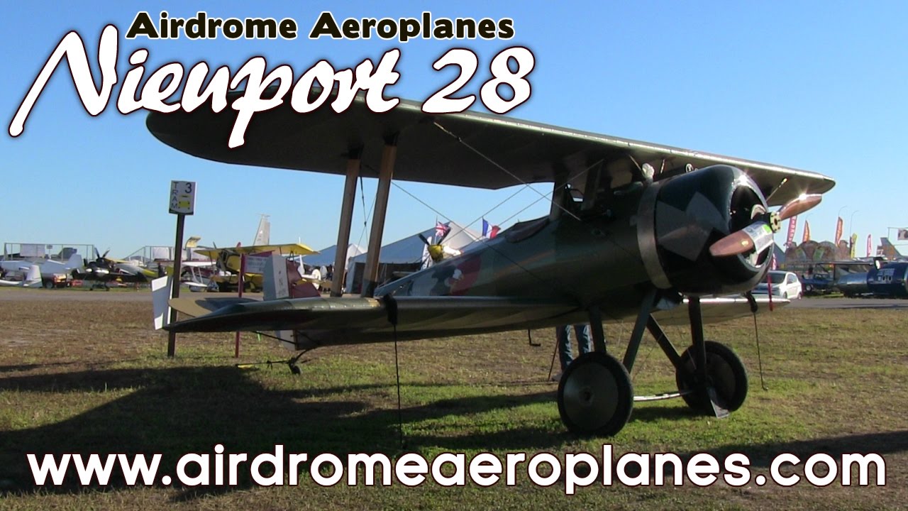 Nieuport 28 WW I Full Scale Replica Fighter Aircraft Kit.