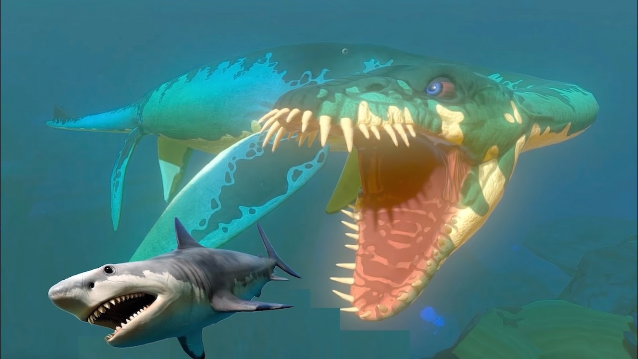 海の恐竜スティクソサウルスを最大級サイズまで育ててみた【 Feed and Grow Fish 】
