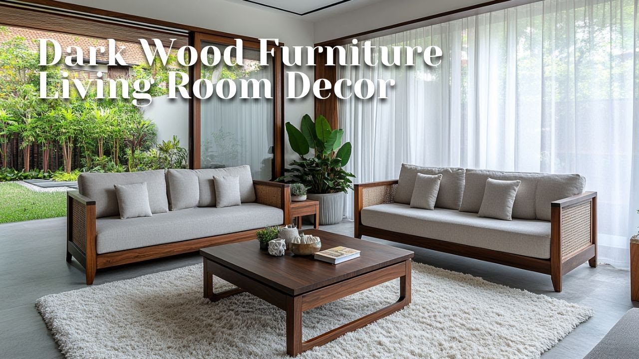 Dark Wood Furniture Living Room Decorating Ideas to Elevate Your Spaces