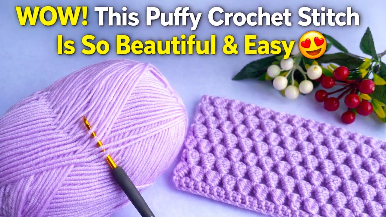 AMAZING! Just 1 ROW Easy Crochet Pattern 💕