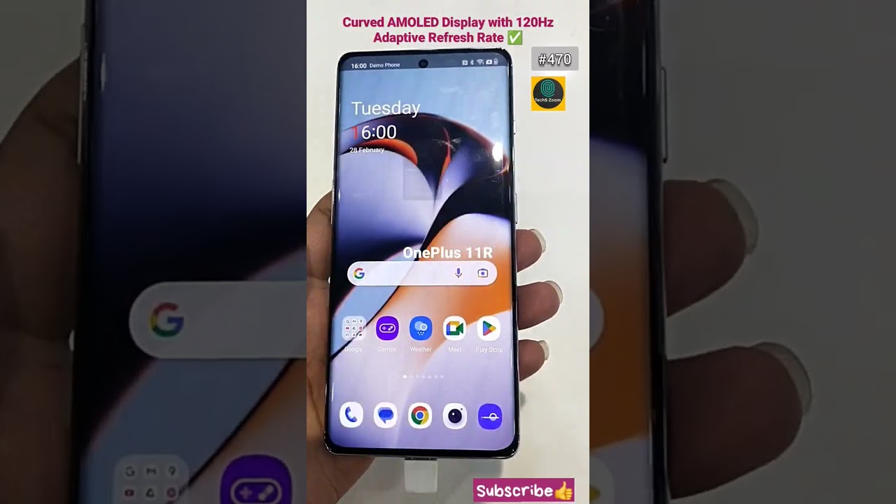 oneplus 11R 120Hz Refresh Rate‼️⚡👏✅ [Price 38,999] Curved Display👌🤩 #shorts #techszoom #oneplus11r