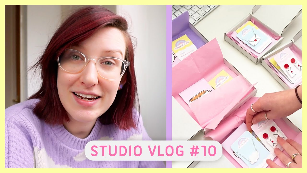 Studio Vlog #10 | New Hair, New Products & Packing Orders ~ Small Business Etsy Vlog