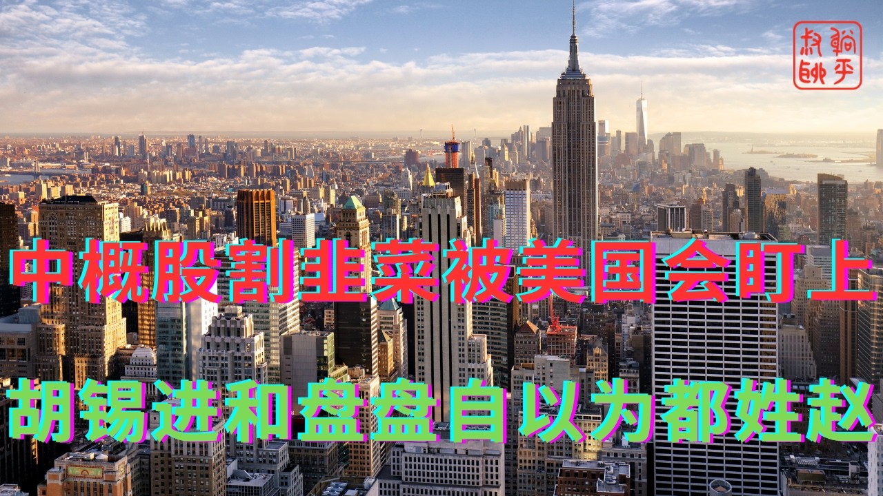 中概股割韭菜被美国会盯上||胡锡进和盘盘自以为都姓赵