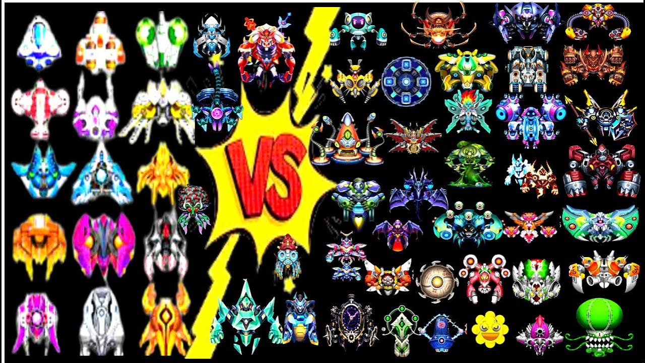 SPACE SHOOTER ONLY BOSSES WITH ALL SHIP