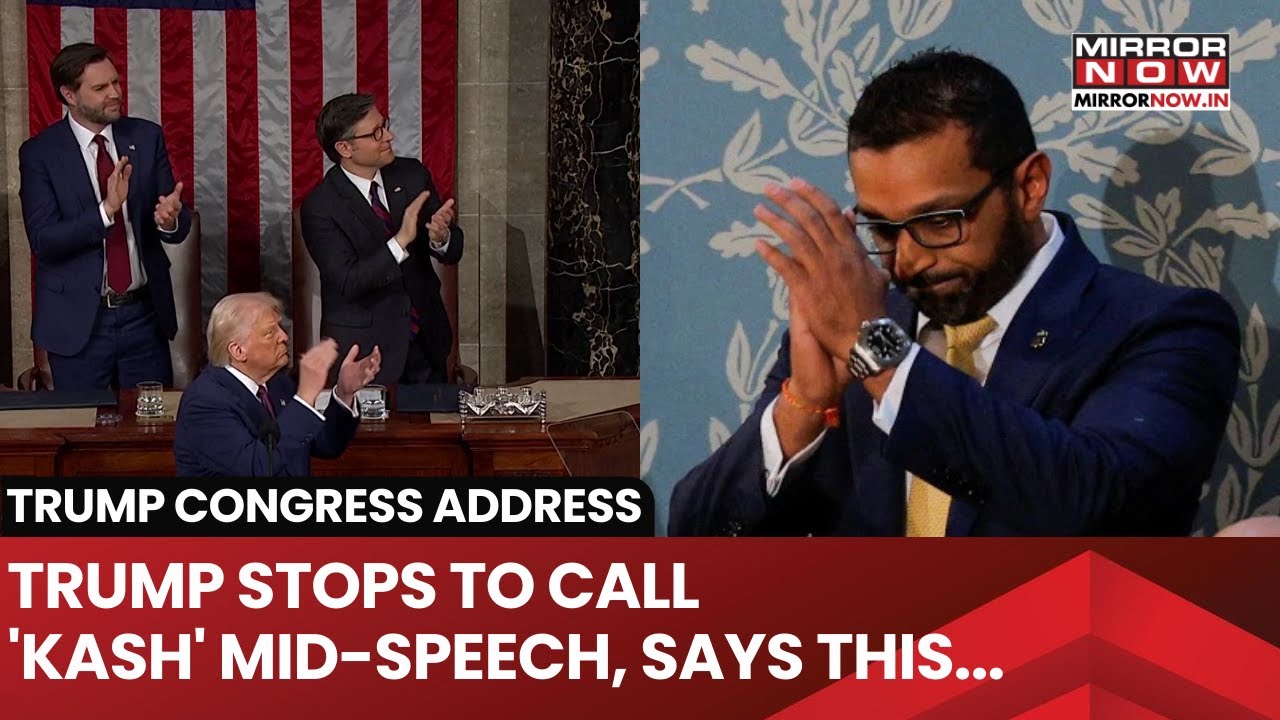 Trump Stops Mid-Speech To Call 'Kash'| Gives These Orders To FBI Chief Kash Patel, Pam Bondi| Watch