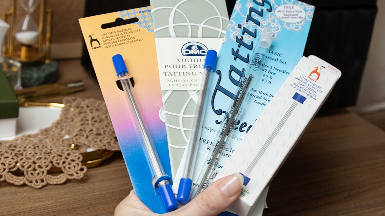 Review of tatting needles #tatting #needletatting #frivolite #knitting #crochet #macrame #lace