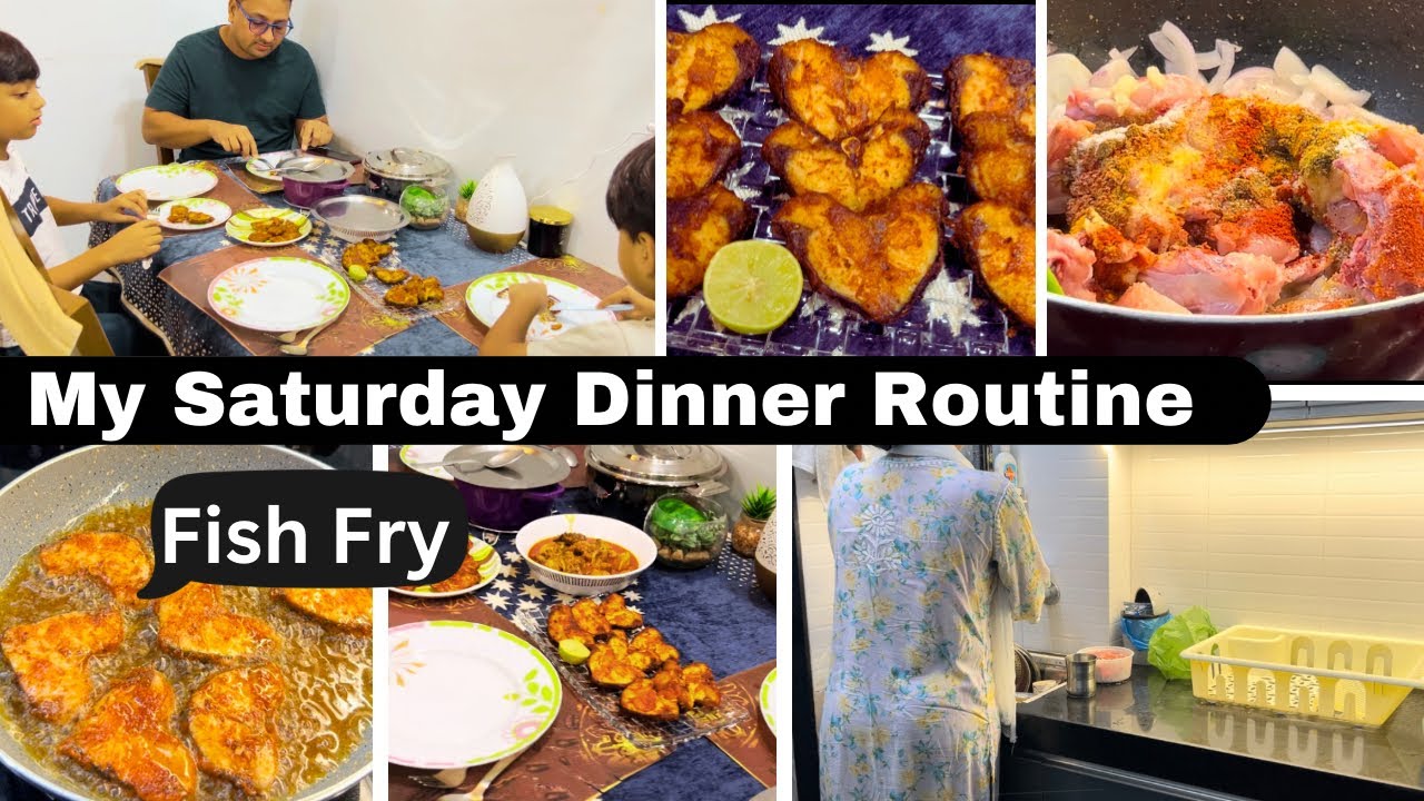 Fish Fry 😋| Chicken Bhuna🥘 | Dinner Preparation #routinevlog #nightroutine #dinnerrecipe