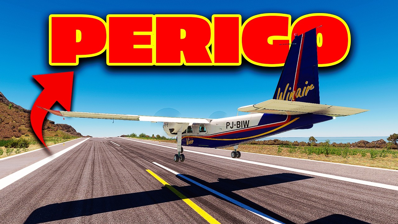 O menor aeroporto do mundo é maravilhosamente perigoso