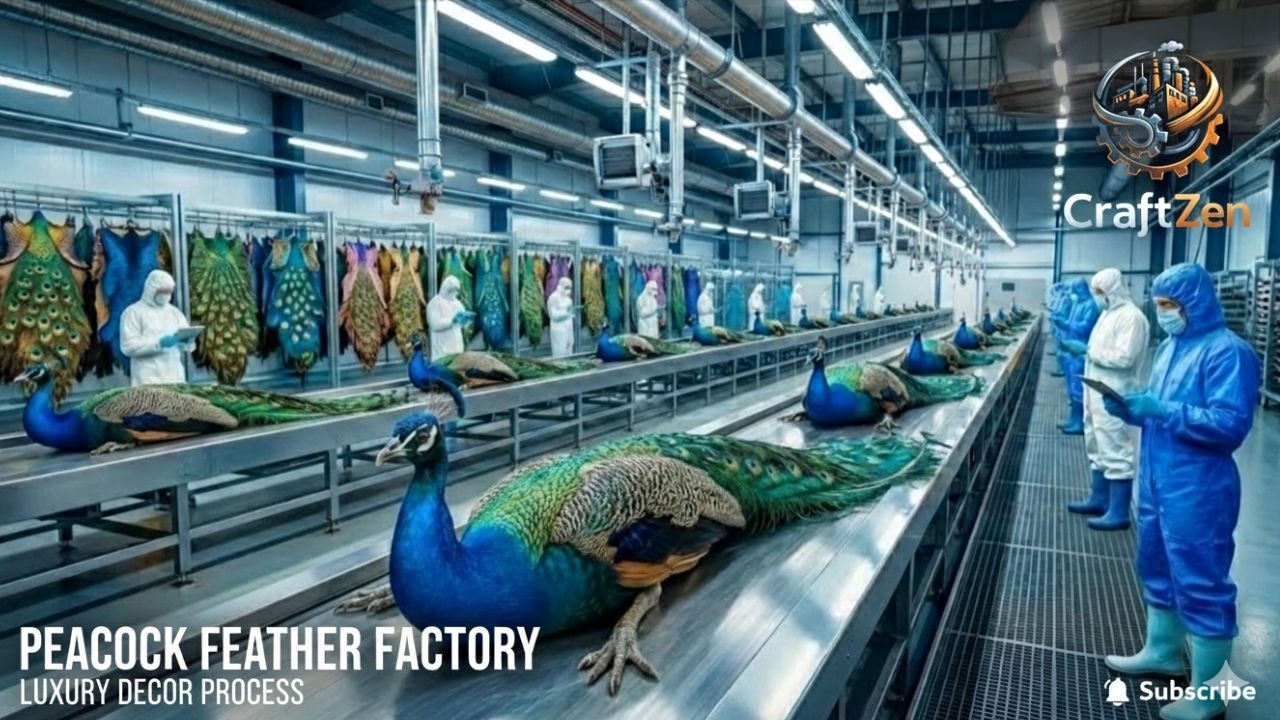 Peacock Feather Factory | AI Manufacturing in Action