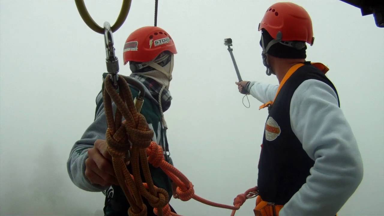Freitas visitando a Tirolesa K2000 - Rodeio SC