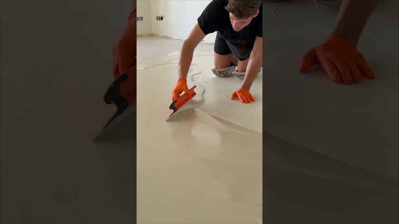 Lavasteen Gietvloer aanbrengen🏡