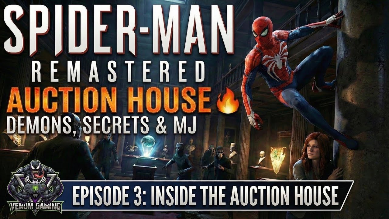Inside the Auction House 🔥 Demons, Secrets & MJ | Spider-Man Remastered EP-03 | VENOM GAMING