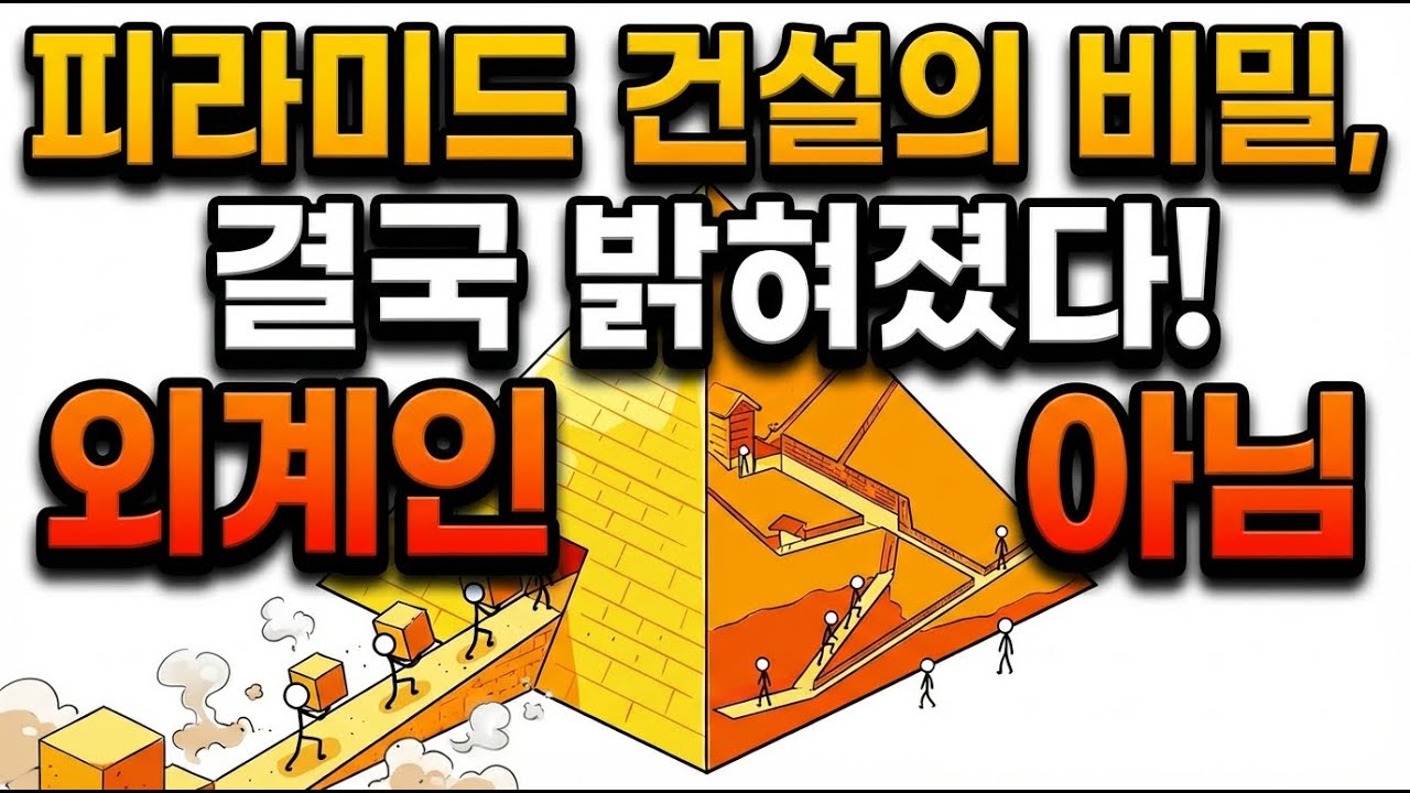 ⏰ 피라미드 건설의 비밀, 결국 밝혀졌다 (외계인 아님)