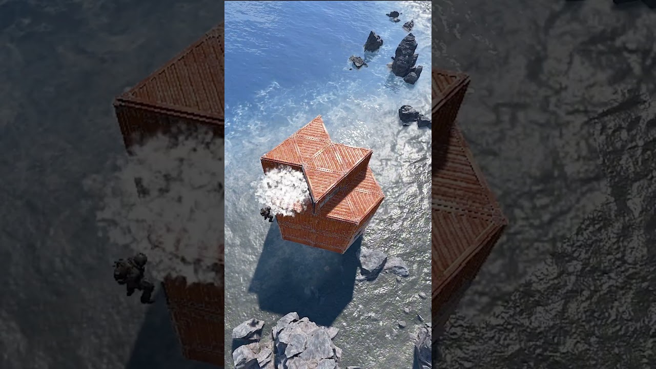 Solo/Duo Rust Base with hidden loot room  #rust  #rustbasedesign