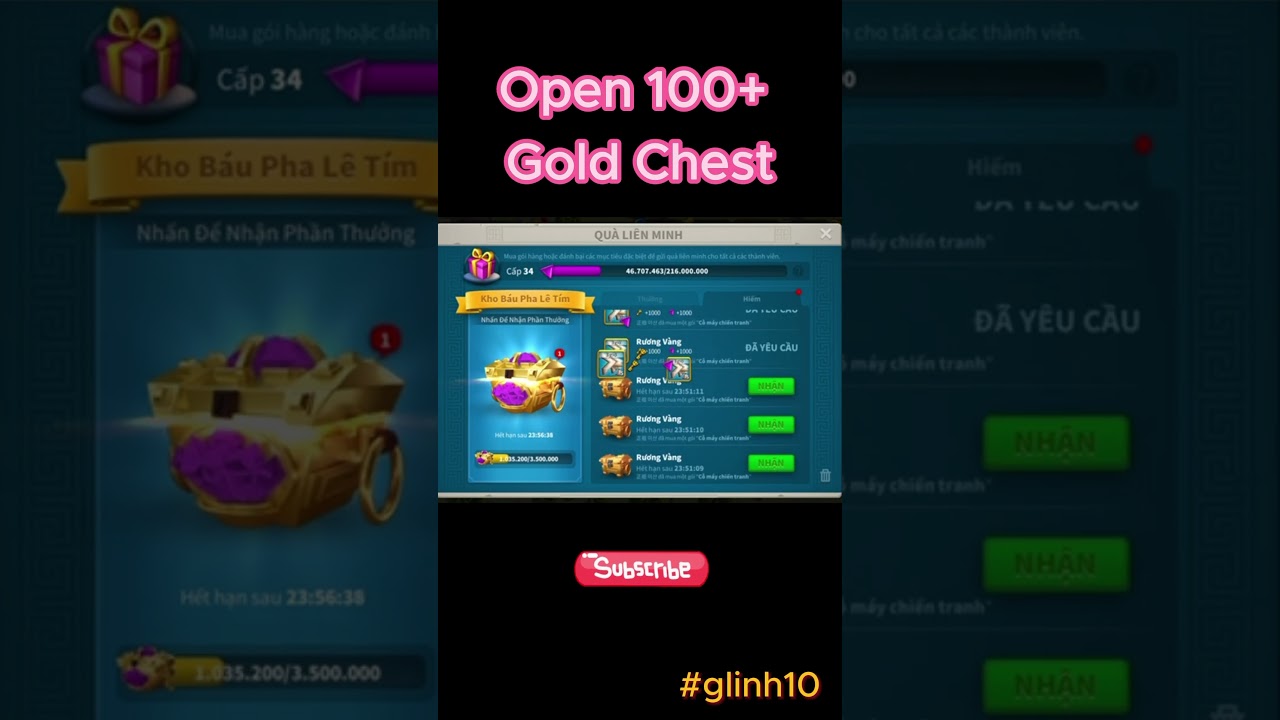 How many gold chest in this video? #shorts #riseofkingdoms #hlgchannel #goldchest
