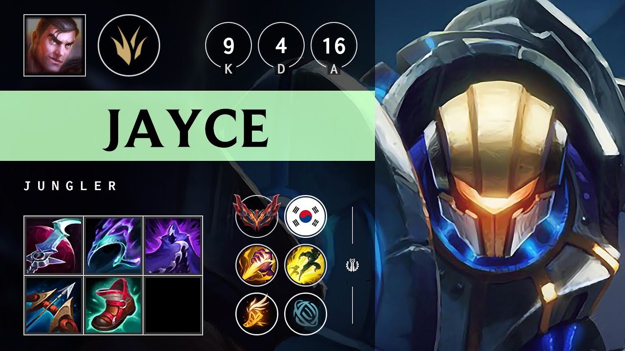 Jayce Jungle vs Kindred: Unstoppable - KR Grandmaster Patch 14.16