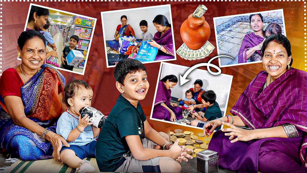 உண்டியல் காசுல நிவிக்கு திவி Surprise அம்மா வீட்டுல Kitchen-அ உடச்சிடாங்க | Vinoth Seetha