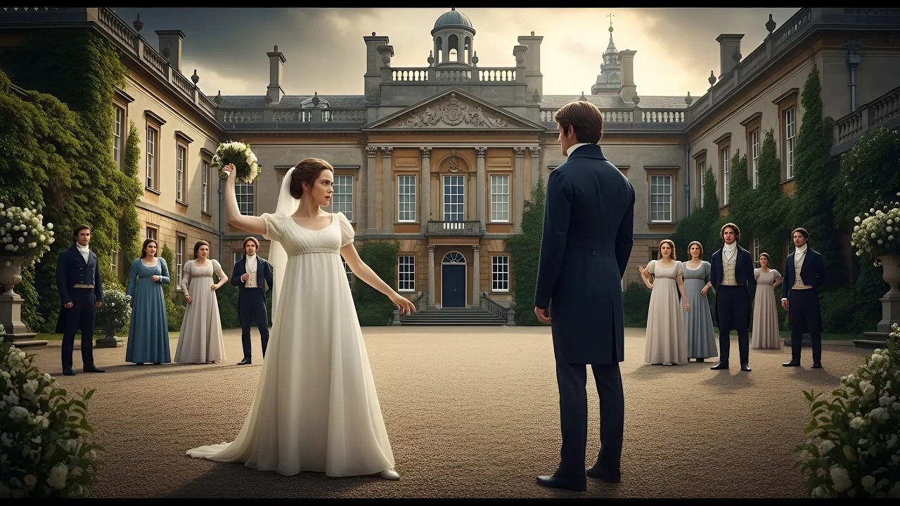 WITHOUT KNOWING HE WAS A DUKE AND THE OWNER OF THE PLACE WHERE HER FAMILY LIVED, THE BRIDE THREW