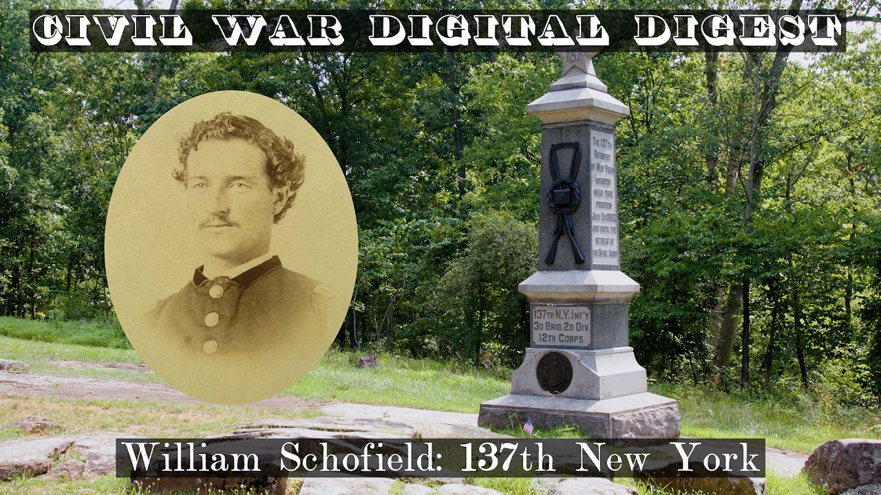 Gettysburg soldier - William Schofield, 137th New York Infantry on Culp's Hill