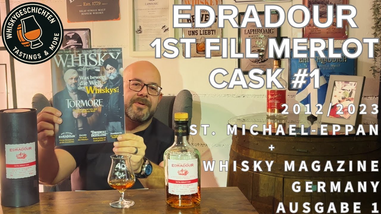 Edradour 11 Jahre - 2012/2023 - Merlot Cask No.1 - St. Michael-Eppan + Whisky Magazine Germany No. 1