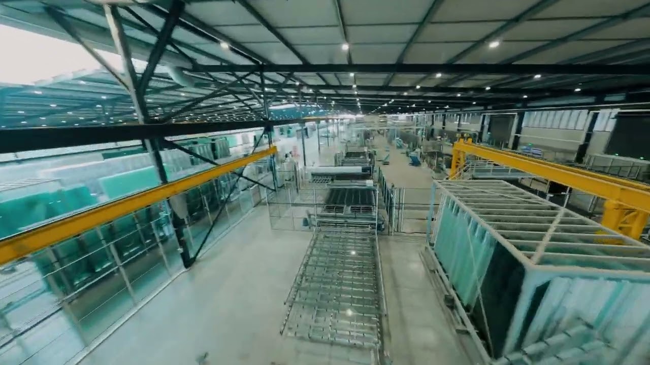 Fly-through State-of-the-art double glazing facility where The AGP System IGU is produced