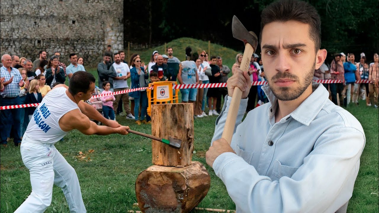 😲El CORTE PERFECTO: AIZKOLARIS, tradici&oacute;n a HACHAZOS😲 |  Parte 1/2