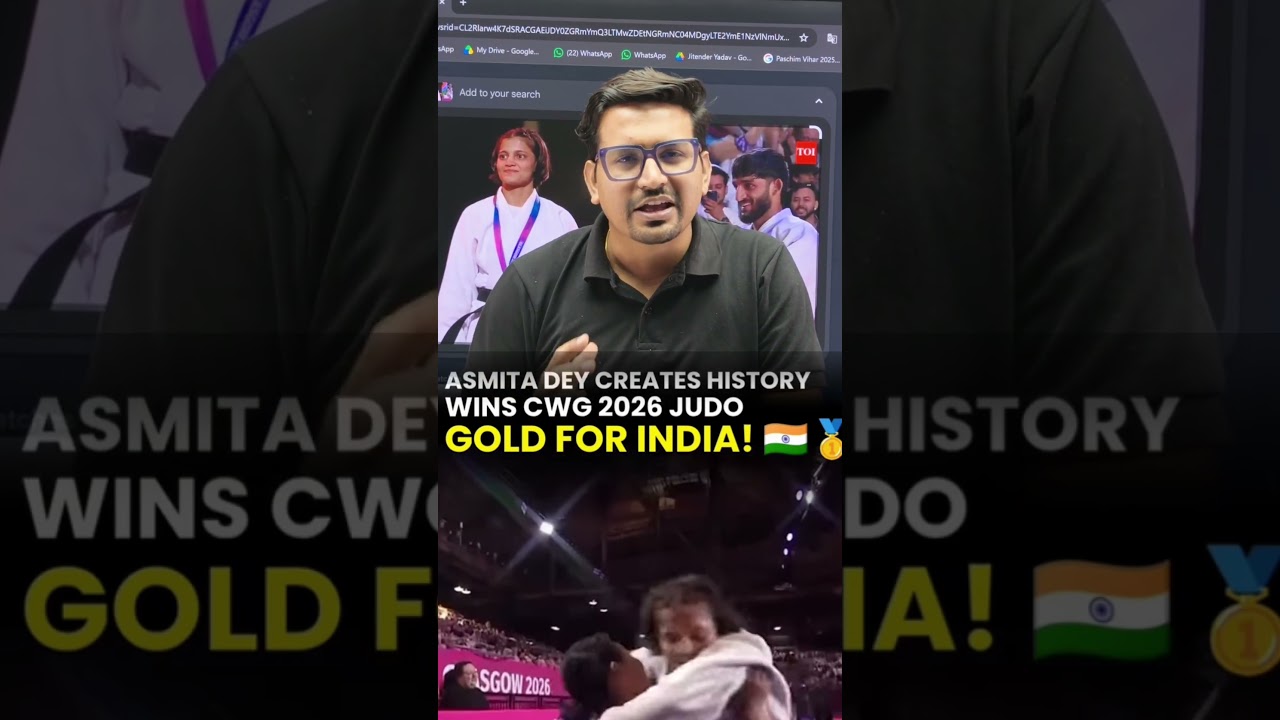 HISTORY WINS ( CWS 2026 ) JUDO - GOLD FOR INDIA - 🇮🇳🥇 #motivation #physicswallah