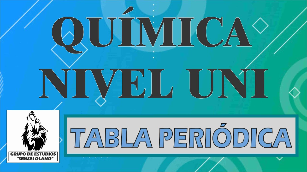 7. TABLA PERIÓDICA (Nivel UNI - Completo)