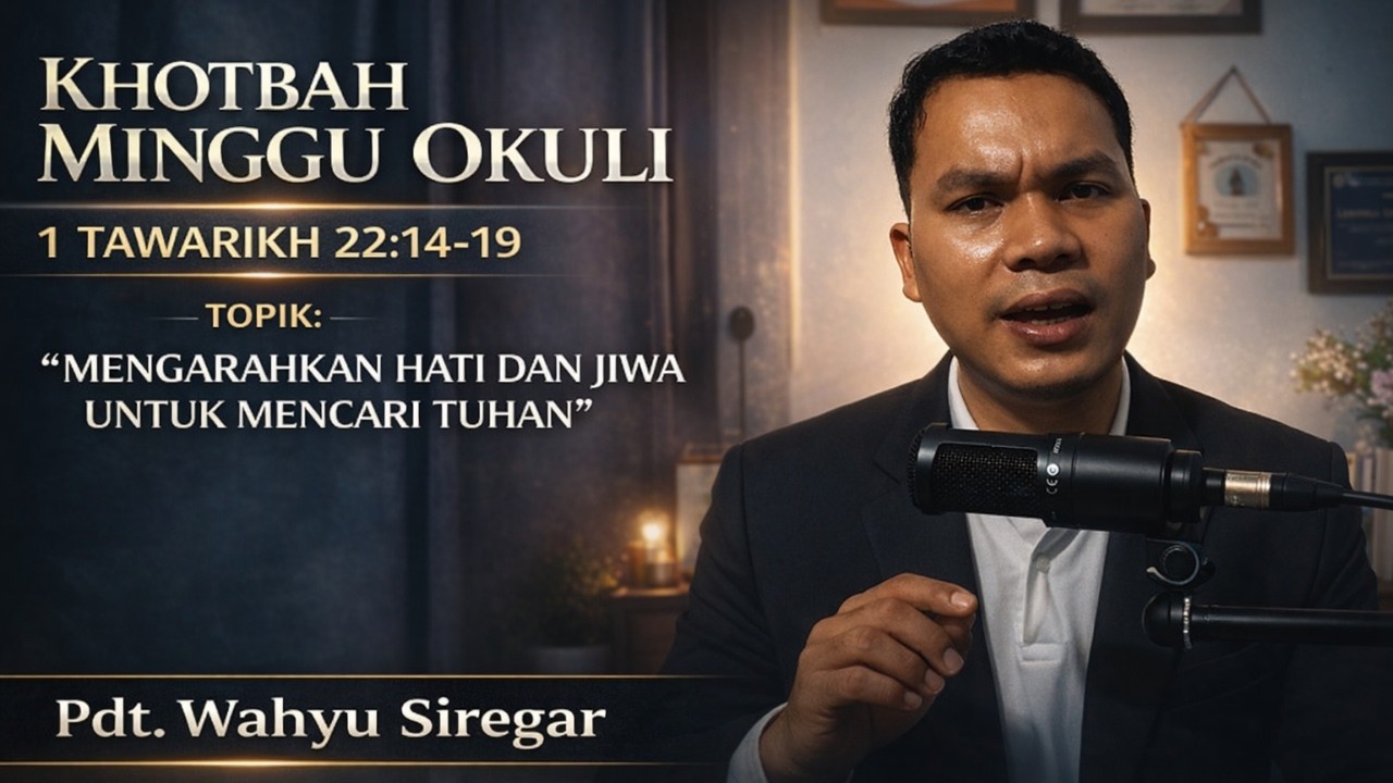 KHOTBAH MINGGU: 1 TAWARIKH 22:14-19 (MINGGU 8 MARET - MINGGU OKULI)
