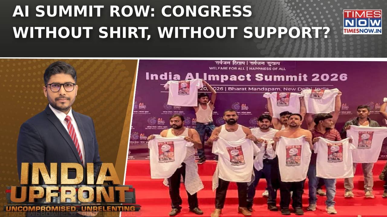 Congress Shirtless Protest Sparks Political Firestorm: PM Modi, Allies Slam AI Summit Disruption