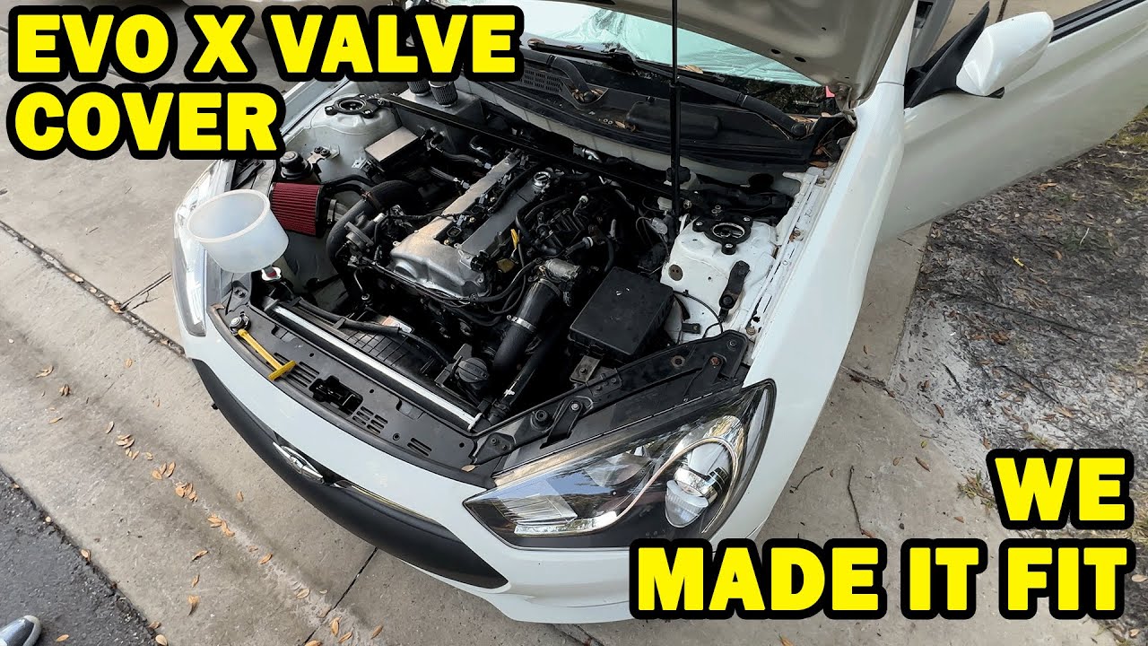 GENESIS COUPE / EVO X VALVE COVER RETROFIT - ALUMINUM VS PLASTIC