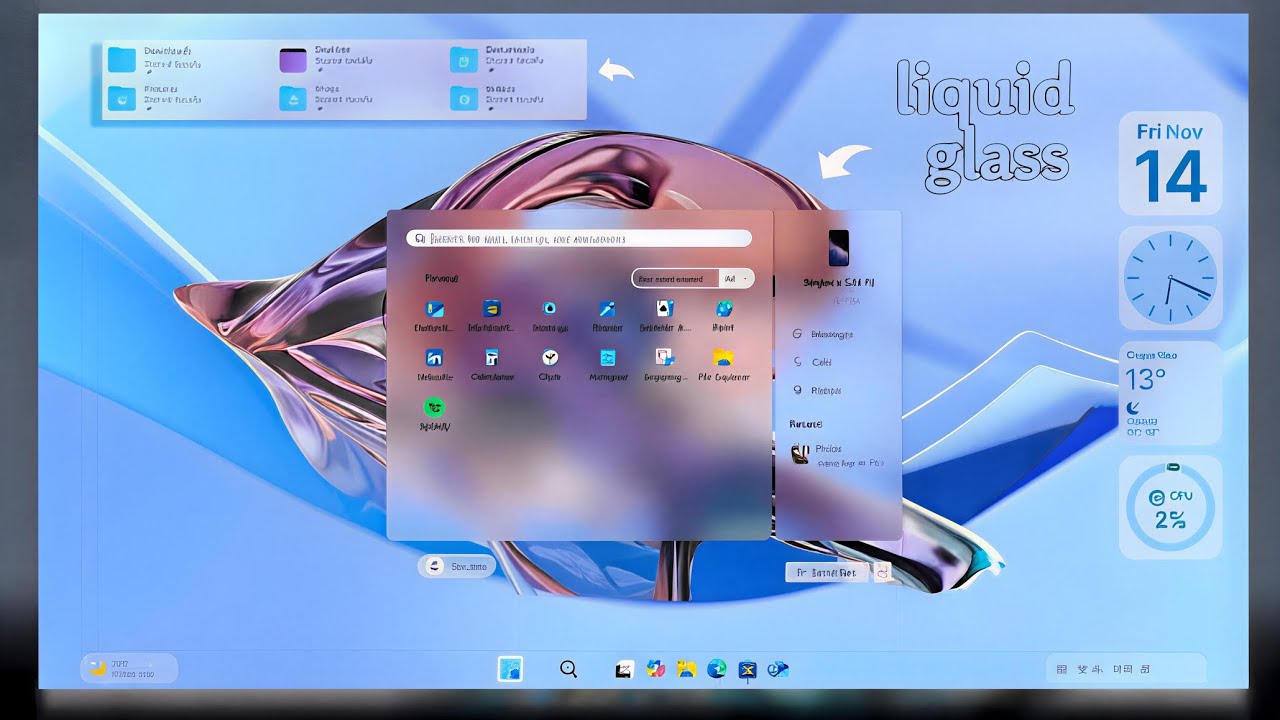 Make Your Windows Look Premium | Glass Taskbar, Start Menu & Full UI