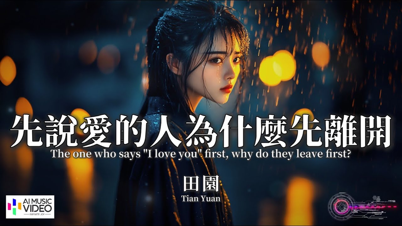 【高清MV】田園  - 先說愛的人為什麼先離開【Pinyin + Eng Sub | AI音樂視頻 | 繁體拼音英文動態字幕】Tian Yuan 【田园  -  先说爱的人为什么先离开】