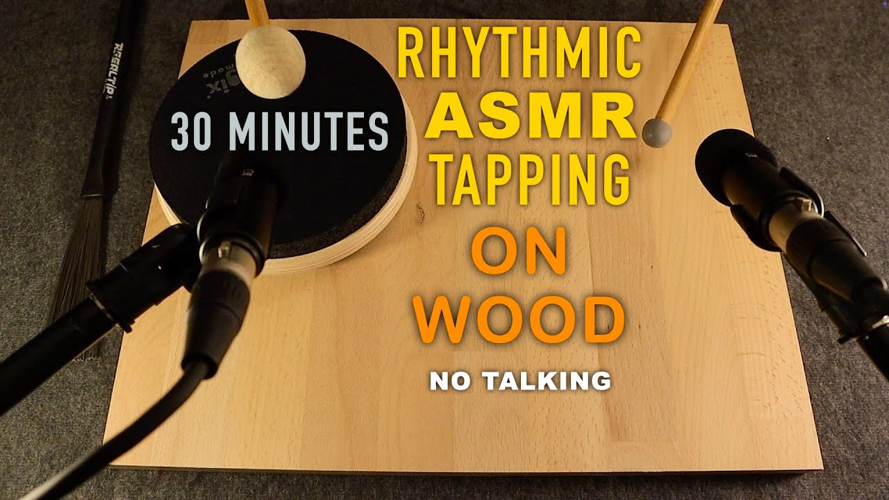 ASMR Rhythmic Wood Tapping (No Talking)