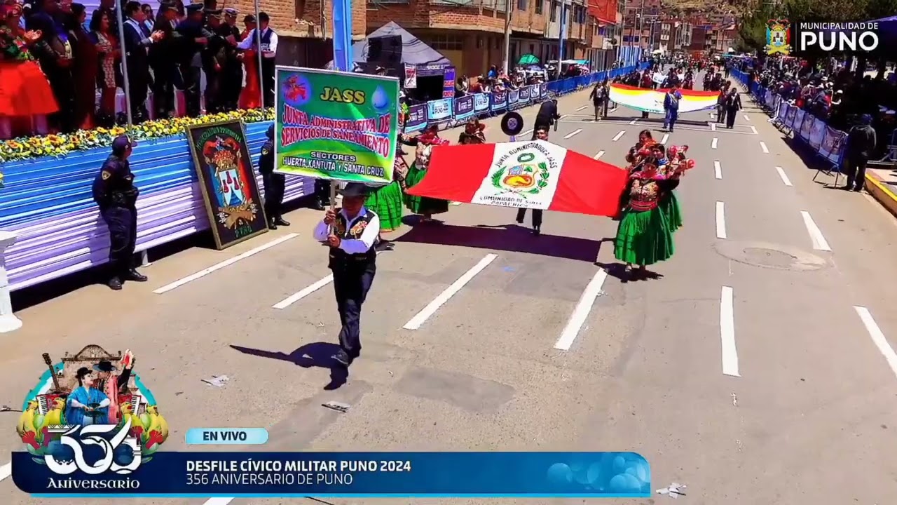 DESFILE CÍVICO MILITAR POR EL 356 ANIVERSARIO DE PUNO 2024