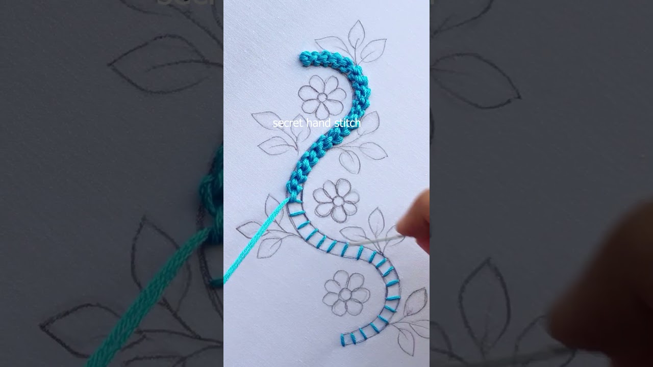 easy border #shortvideo #trending #embroidery #viralvideo #viralshort #trendingshorts #stitch