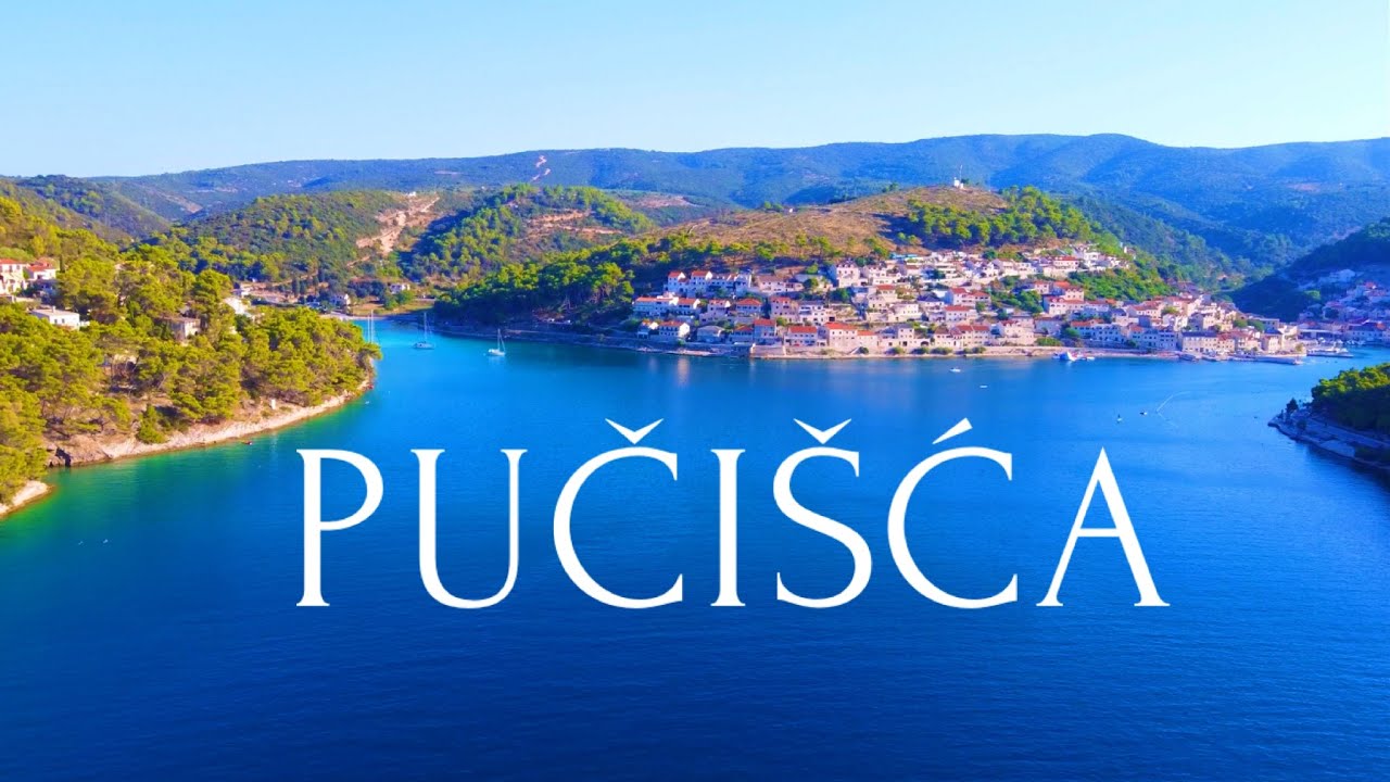 Flying Over Pucisca Croatia (Island Brac) | Relaxing & Mesmerizing Nature