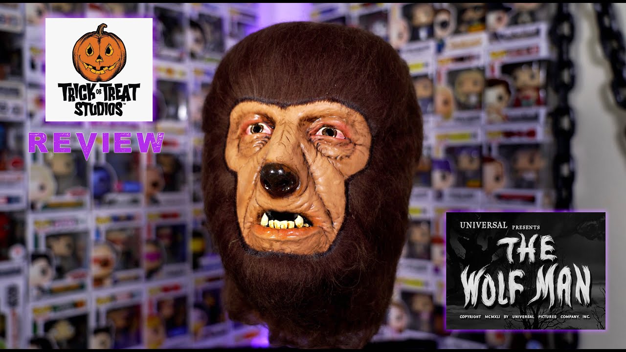 Trick or Treat Studios The Wolf Man 1941 Lon Chaney Jr. Mask Unboxing & Review