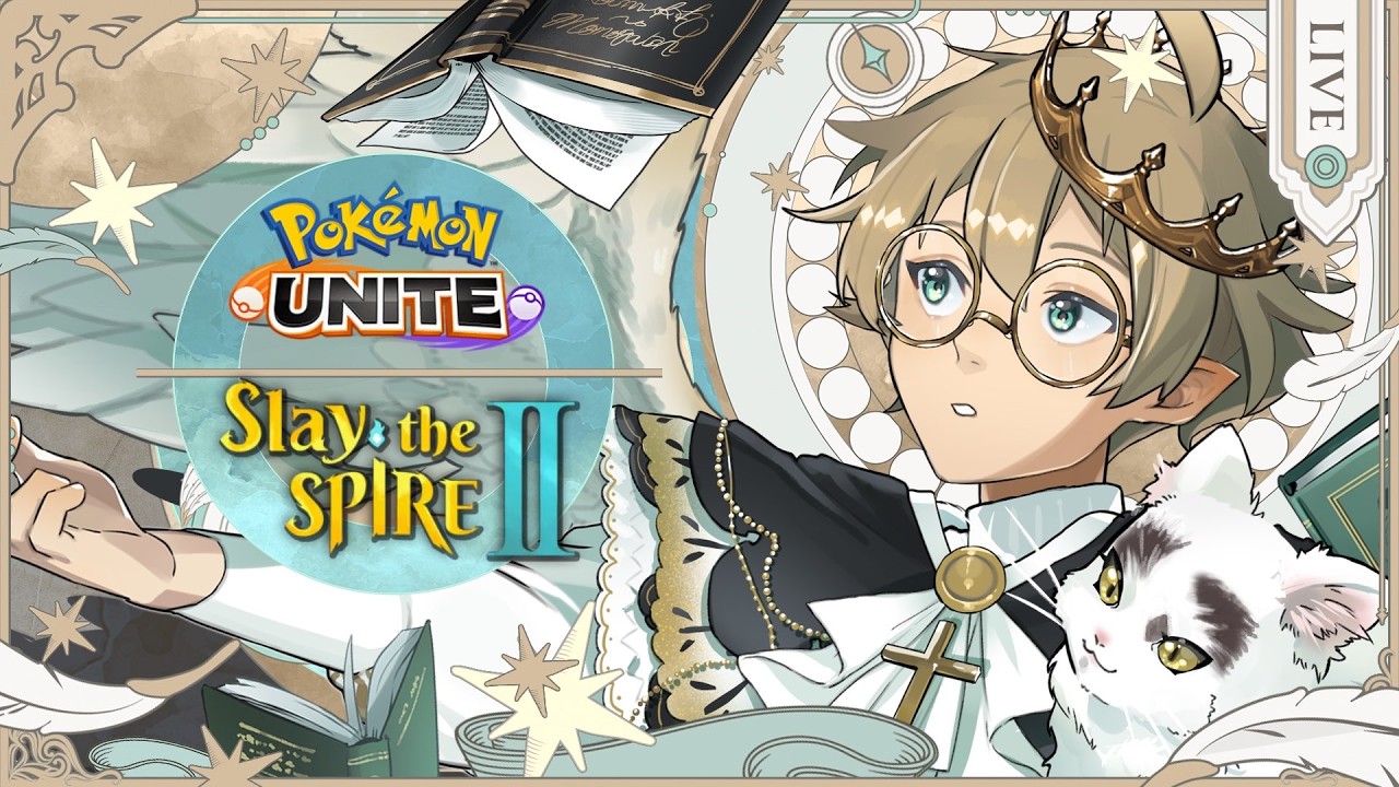 [Cat Cam!] Pokemon Unite → Slay the Spire II! | !join