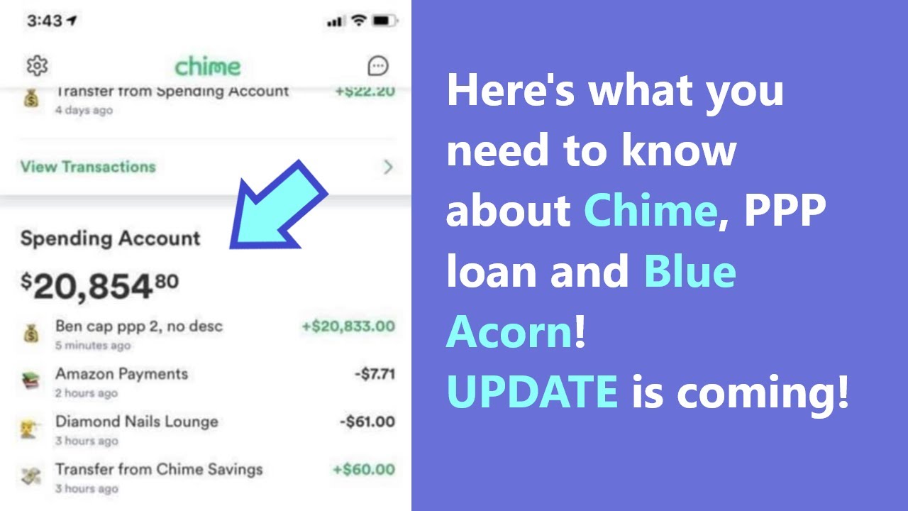 Blue Acorn and Chime Bank PPP Update - will it reject PPP deposit from lender? Changes are coming!