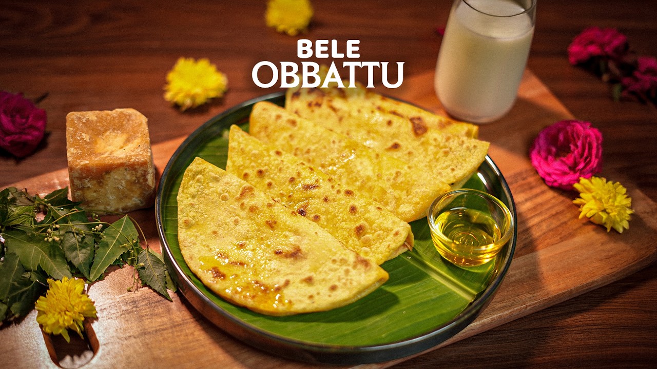 Bele Obbattu Recipe | Puran Poli | Karnataka Style Holige Recipe | Bobbattu 🔥