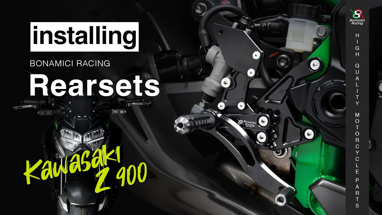 Installing Bonamici Racing rearsets for Kawasaki Z 900